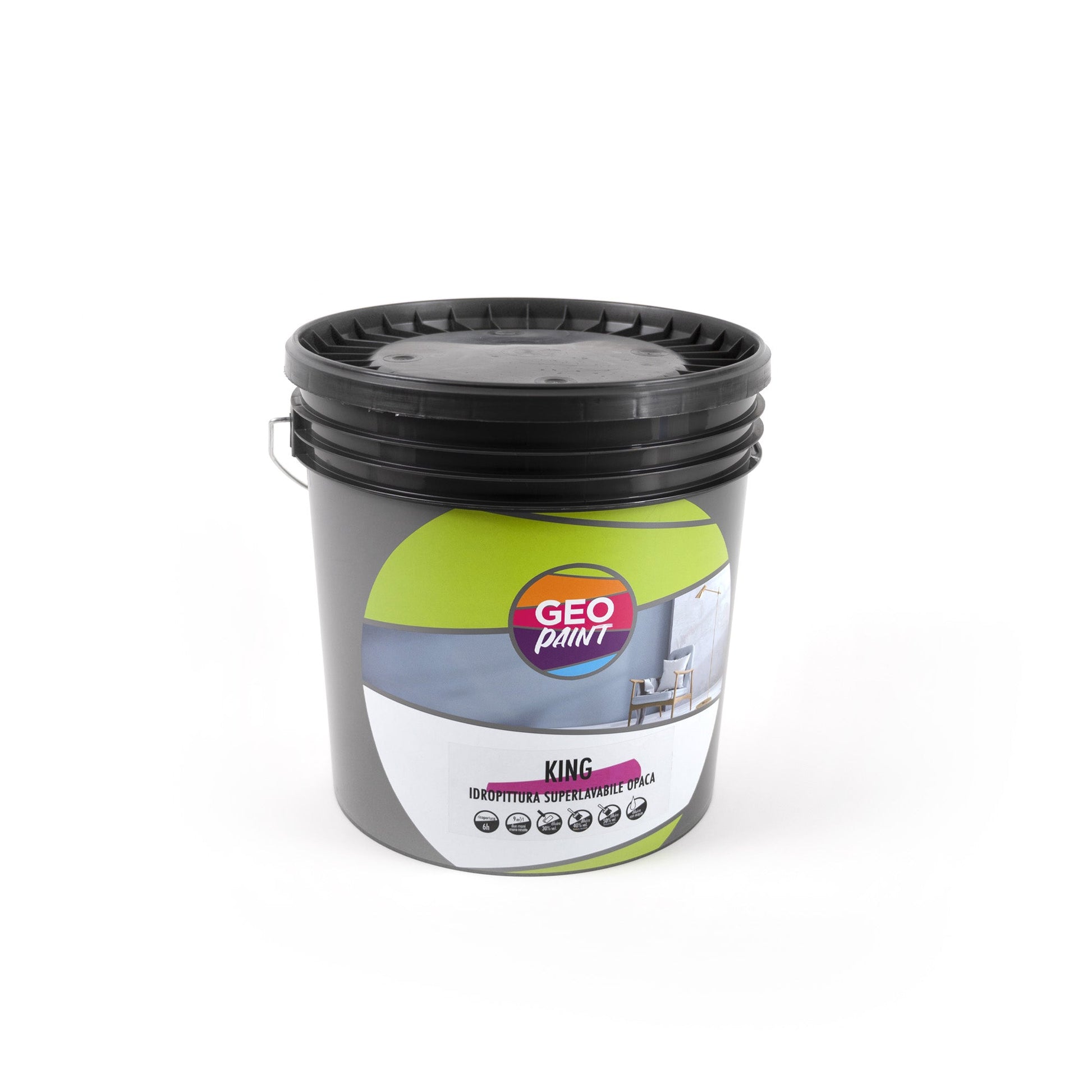 King-Idropittura-lavabile-opaca-ad-alta-copertura-colorificio-GeoPaint