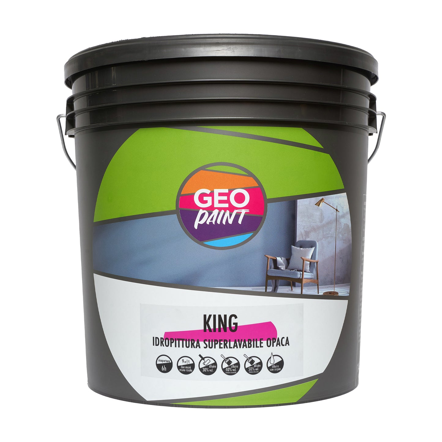king idropittura superlavabile opaca