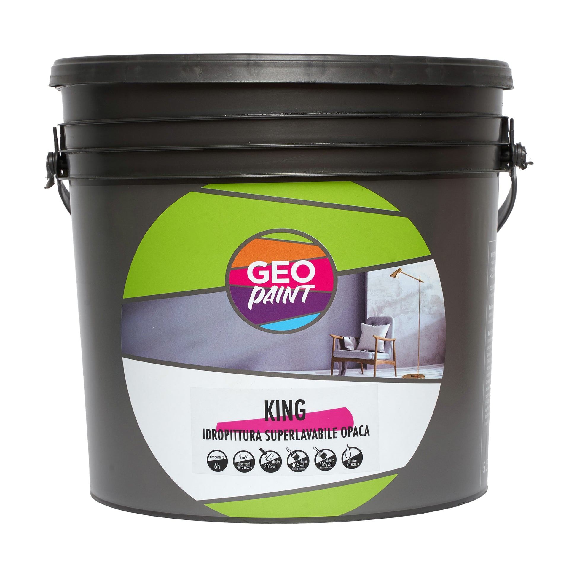 king idropittura superlavabile opaca