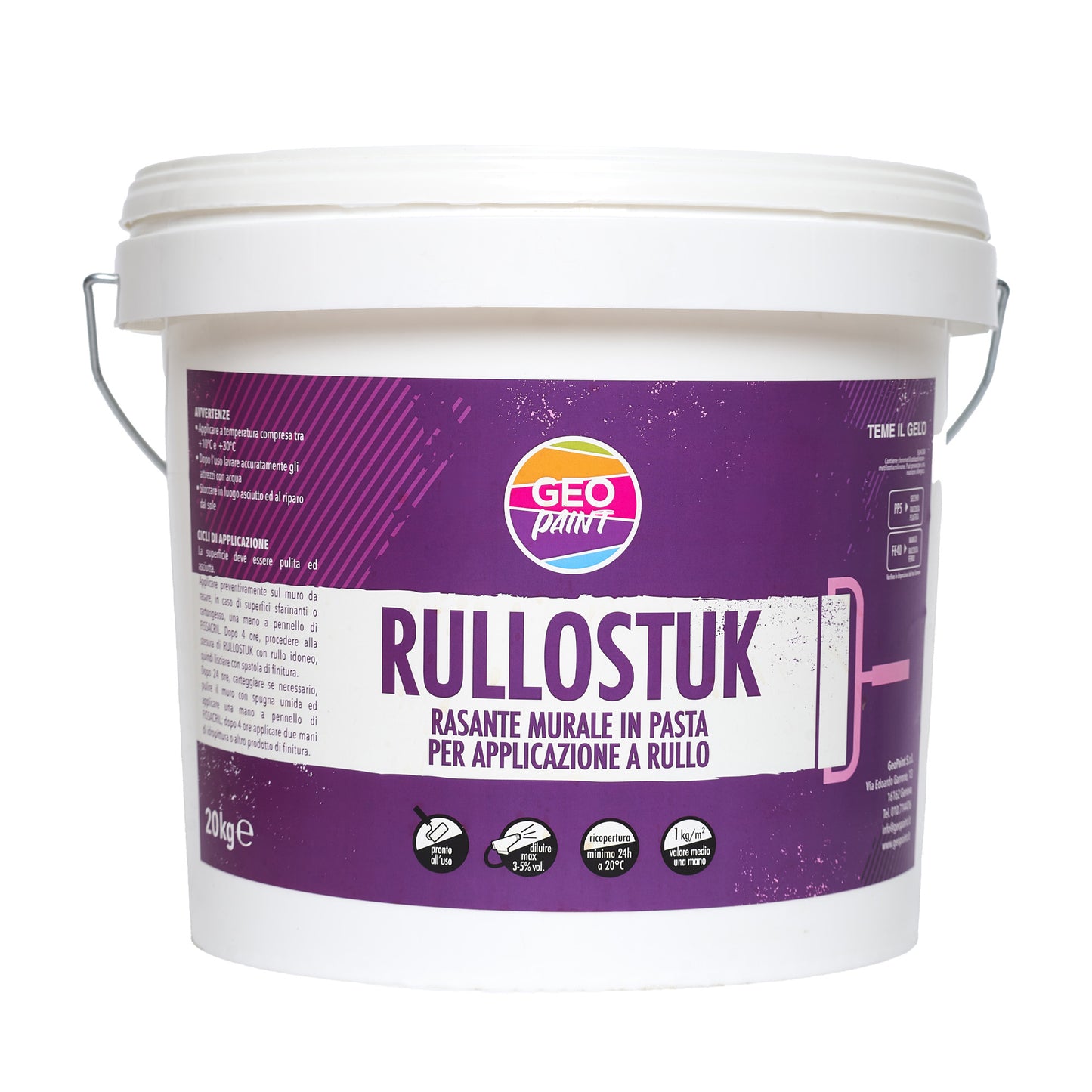 rullostuk rasante murale in pasta per applicazione a rullo