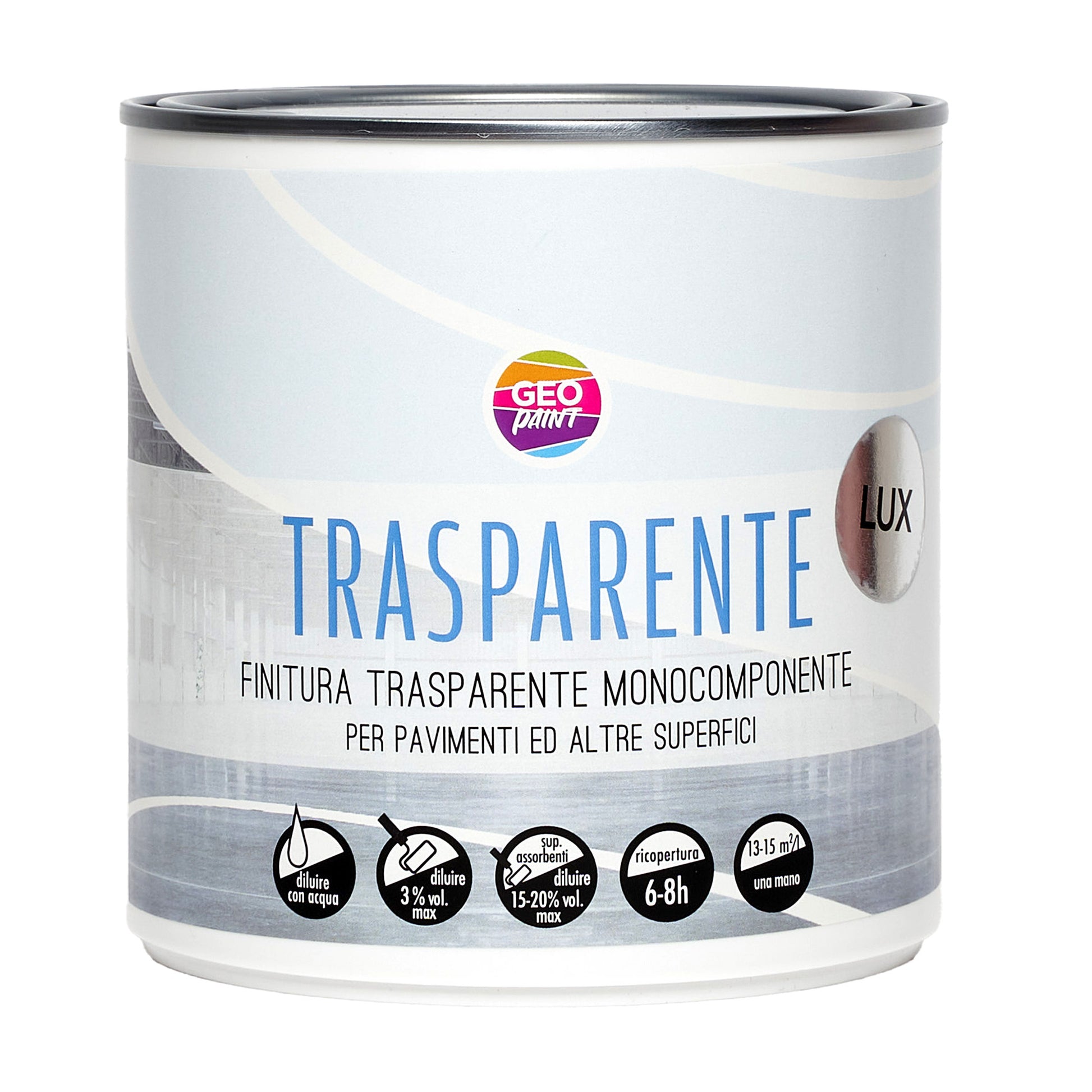 finitura trasparente monocomponente per pavimento ed altre superfici colorificio geopaint