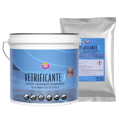 vetrificante finitura trasparente bicomponente per pavimento ed altre superfici geopaint colorificio genova